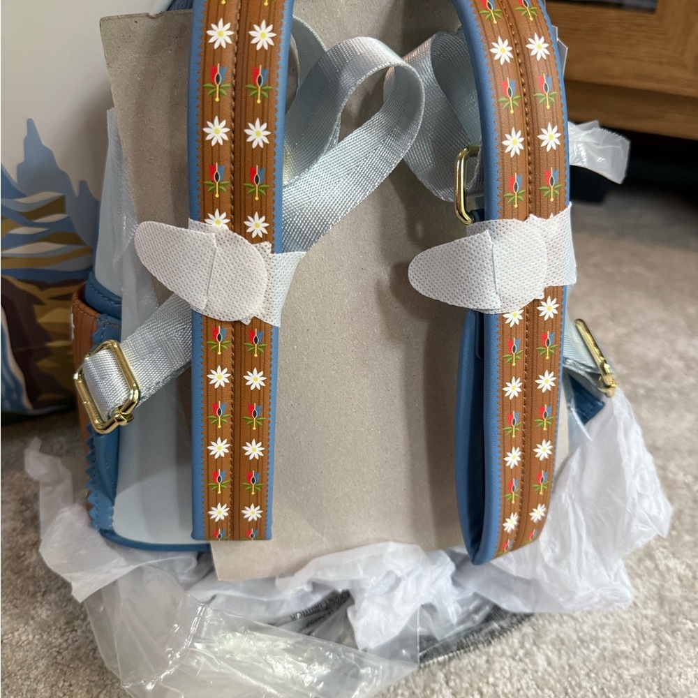 Loungefly Disney Parks Matterhorn Backpack - Blue and Brown - Picture 3 of 6